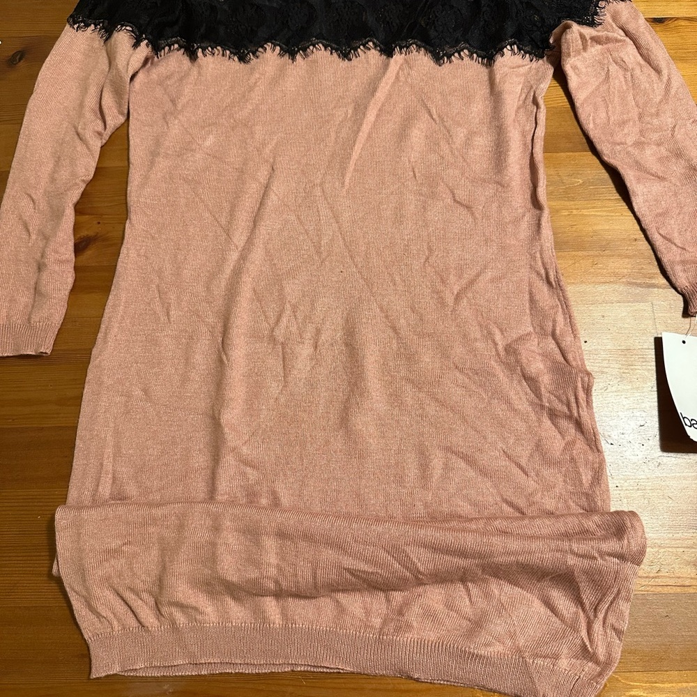 Bar III XS lace sweater dress, long sweater.  NWT.